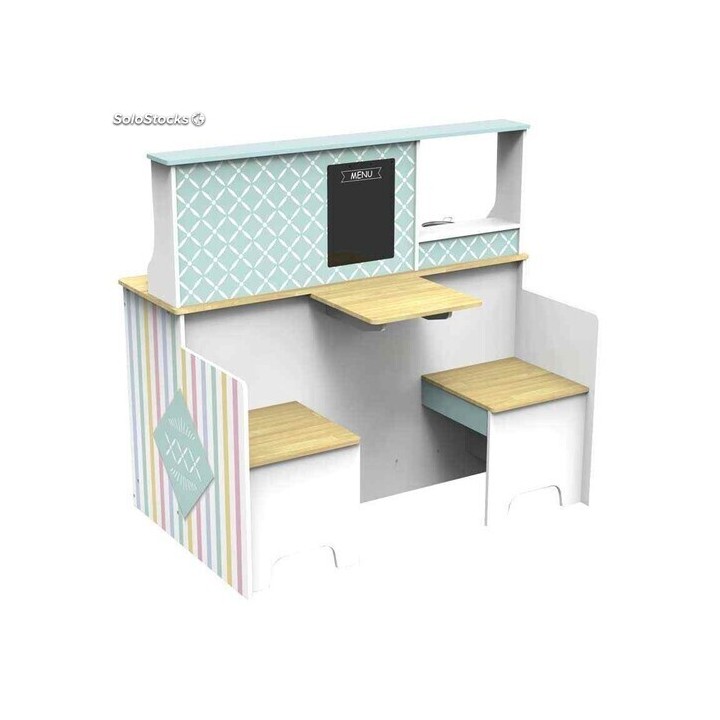 COCINA MADERA COMEDOR ACERO INOX.21-215