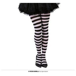 PANTYS RAYAS BLANCO NEGRO 18279