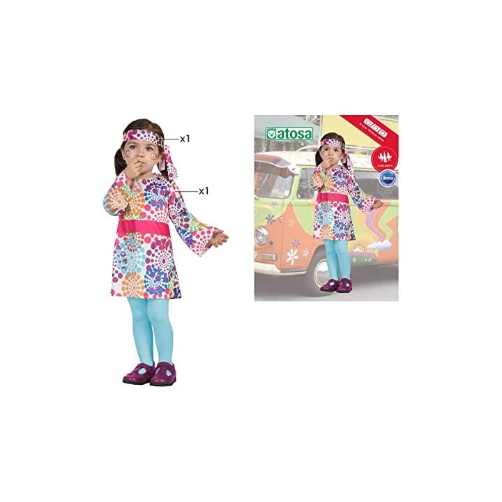DISFRAZ HIPPIE 0-6 MESES 24428