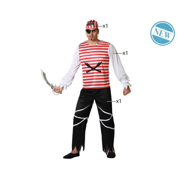 DISFRAZ PIRATA M-L 71118
