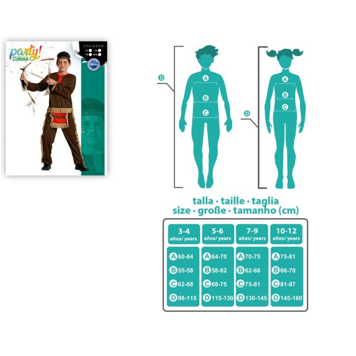 DISFRAZ INDIO ROJO 7-9A 72145