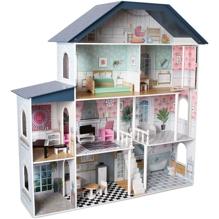 CASA MADERA DE MUÑECAS 4 PISOS 913D00016