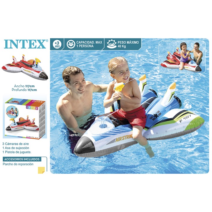 RIDE ON AVION LANZADOR AGUA 57536