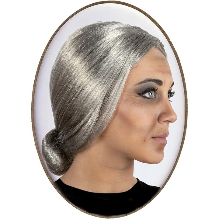 PELUCA ANCIANA GRIS 43606