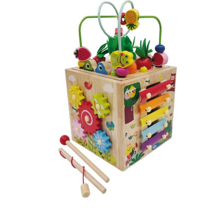 CUBO MADERA MULTI JUEGOS 23-838