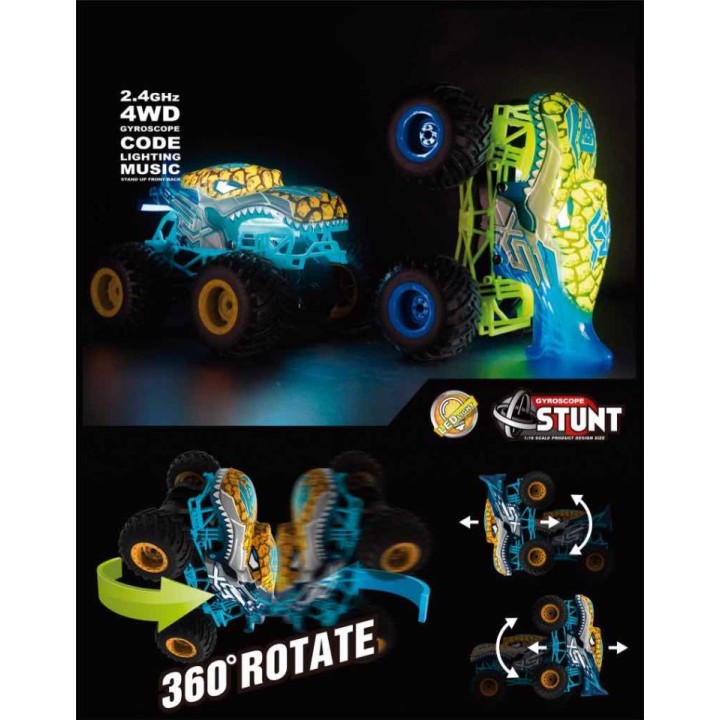 COCHE 2 COLORES RC LUZ SONIDO 23-197