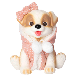 PERRITO BLANCO CHALECO CORAL 2607