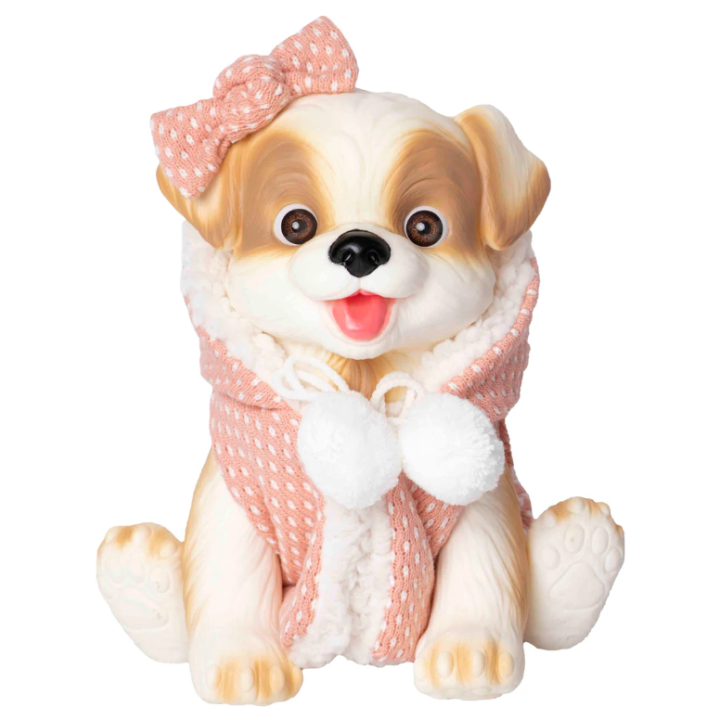 PERRITO BLANCO CHALECO CORAL 2607