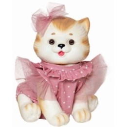 GATO BLANCO RAYAS MARRONES 2651