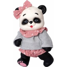 OSO PANDA GRIS Y ROSA 2832
