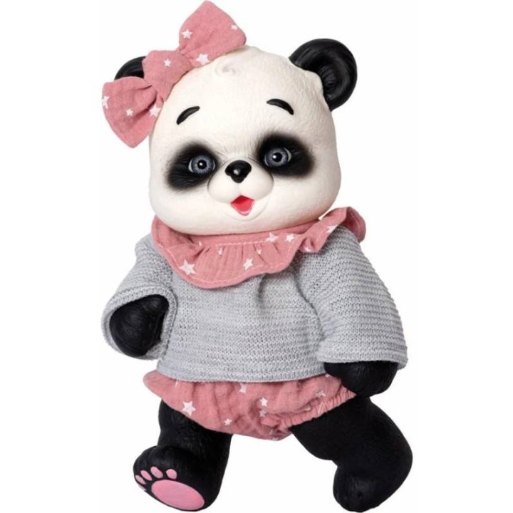 OSO PANDA GRIS Y ROSA 2832