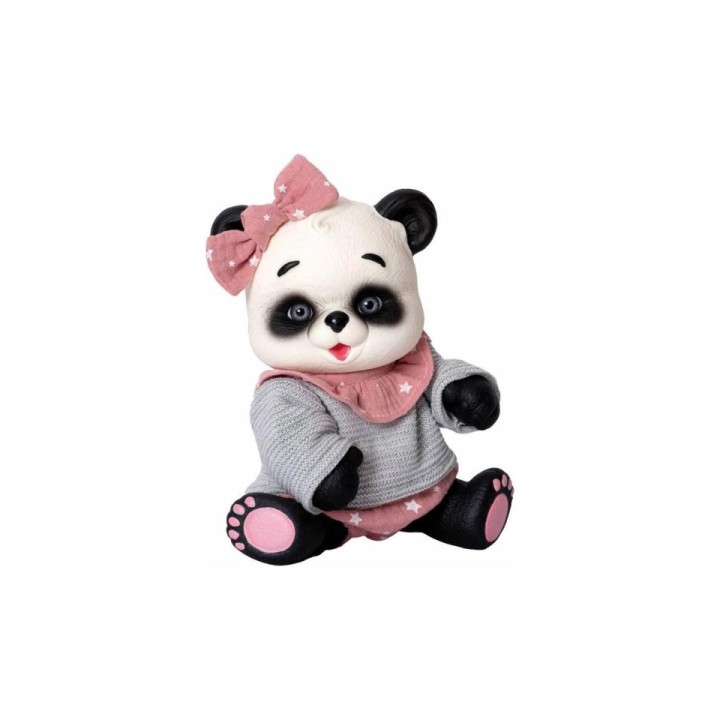 OSO PANDA GRIS Y ROSA 2832