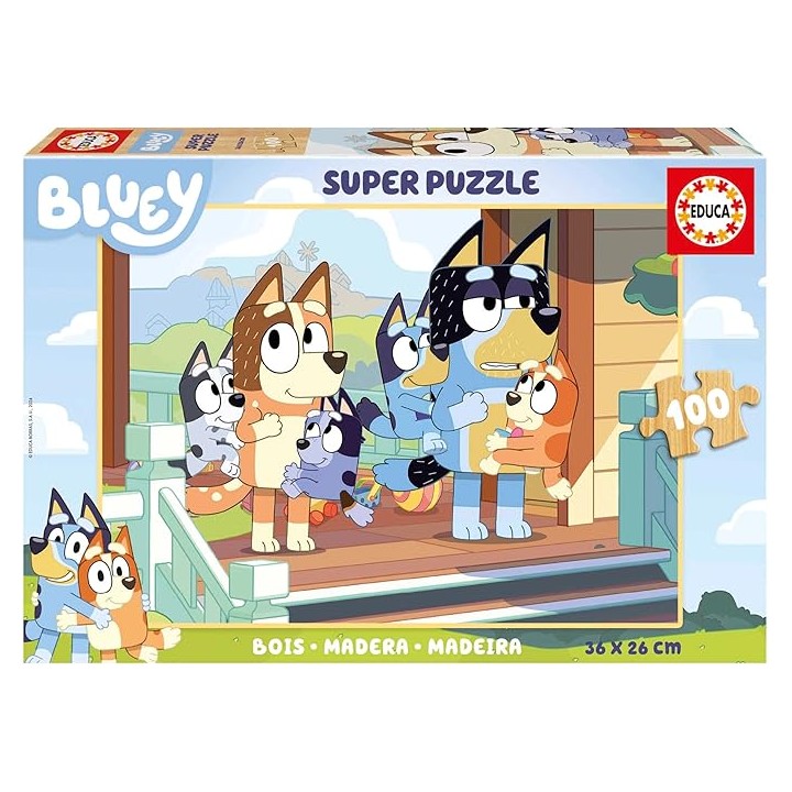 PUZZLE 100 BLUEY MADERA 19967