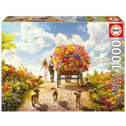 PUZZLE 1000 CARRO DE FLORES FSC 19921