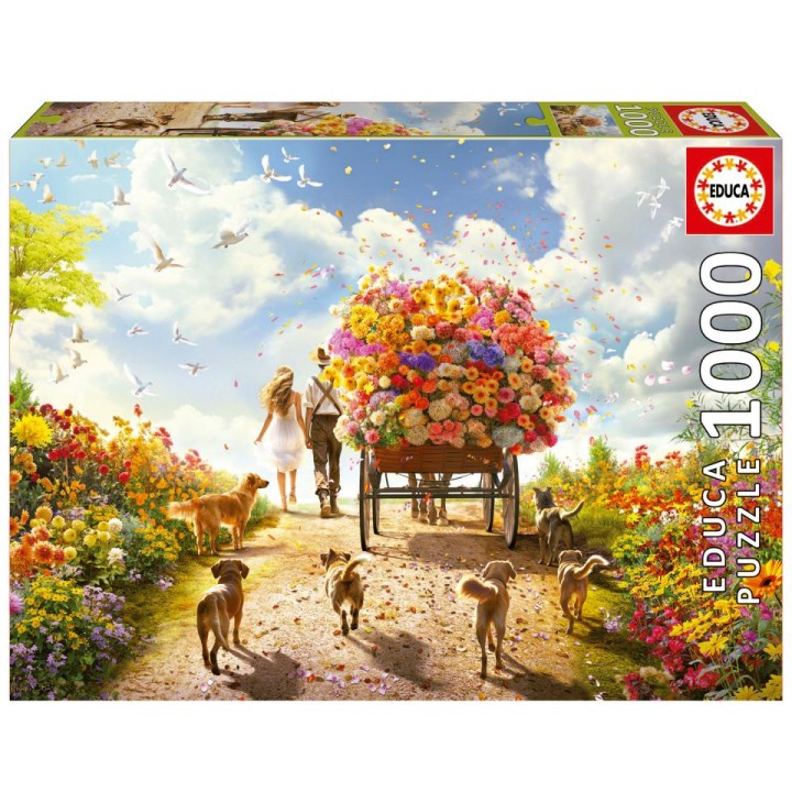 PUZZLE 1000 CARRO DE FLORES FSC 19921