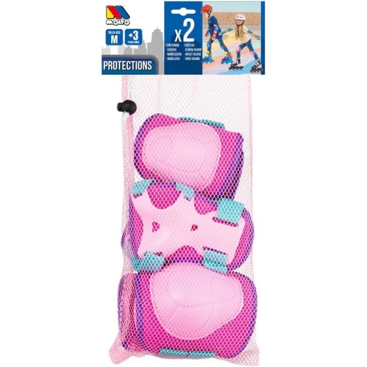SET DE PROTECCIONES ROSA 23209