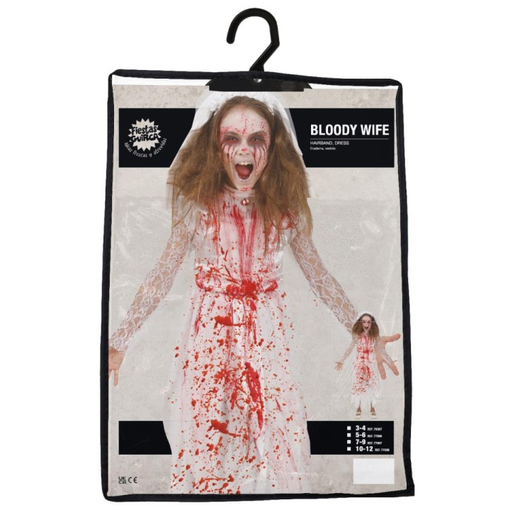 DISFRAZ BLOODY WIFE 5-6 AÑOS 77006