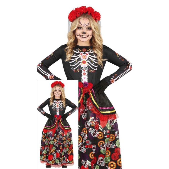 DISFRAZ CATRINA 5-6 AÑOS 77686