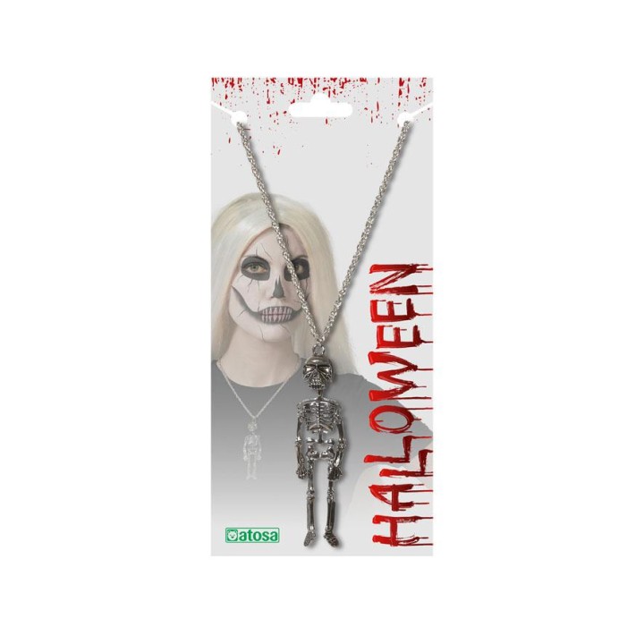 COLLAR ESQUELETO PLATA 78495