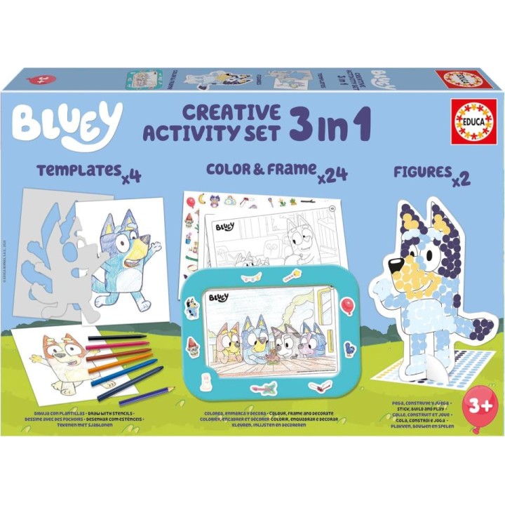 SET 3IN1 BLUEY "CREAT.ACT" 19887
