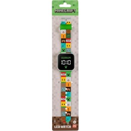 RELOJ LED MINECRAFT MIN4272