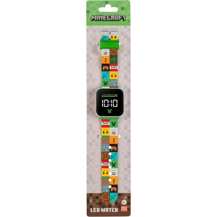 RELOJ LED MINECRAFT MIN4272