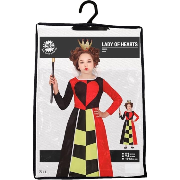 DISFRAZ QUEEN OF HEARTS 7-9 AÑOS 78450