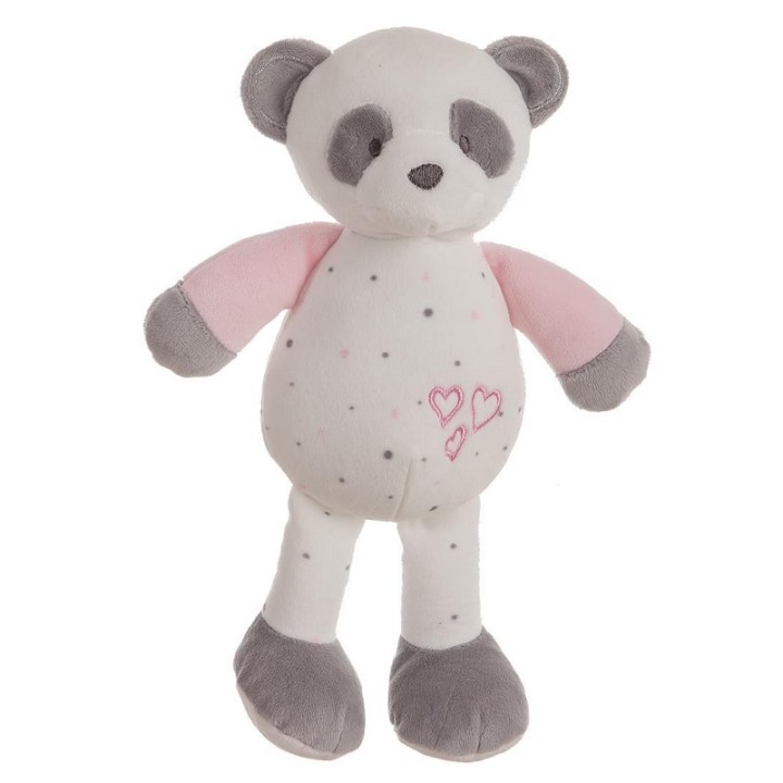 PELUCHE PANDA ROSA 28CM 25624