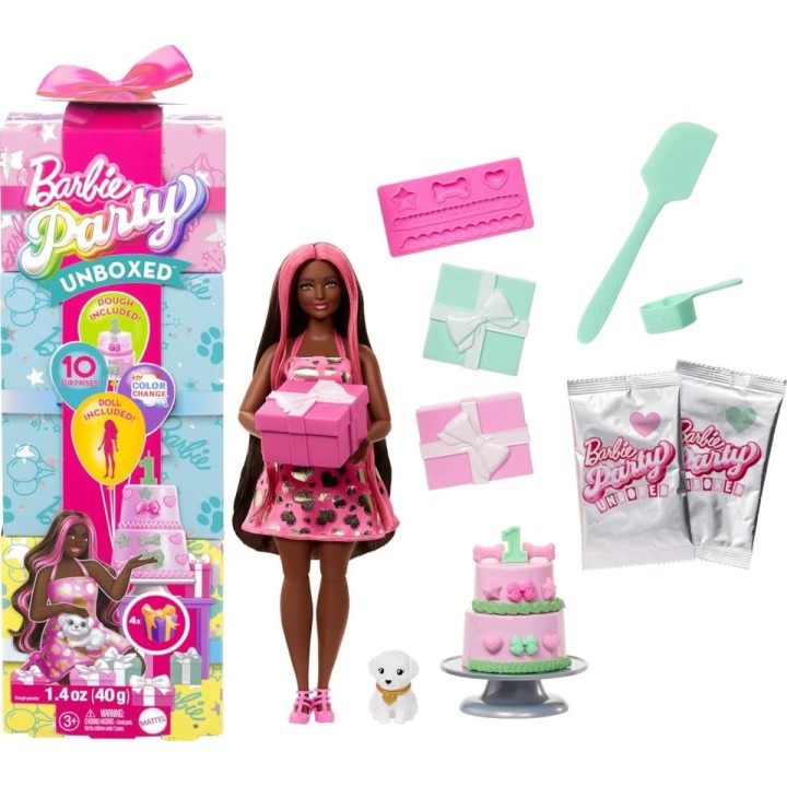 BARBIE PARTY UNBOXED ROJA JFG71