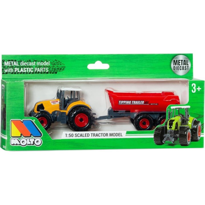 TRACTOR CON REMOLQUE METAL 24810