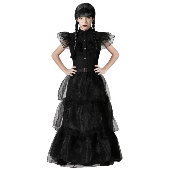 DISFRAZ NIÑA MUERTA NEGRO 5-6