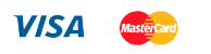 Formas de pago aceptadas: Visa y Mastercard